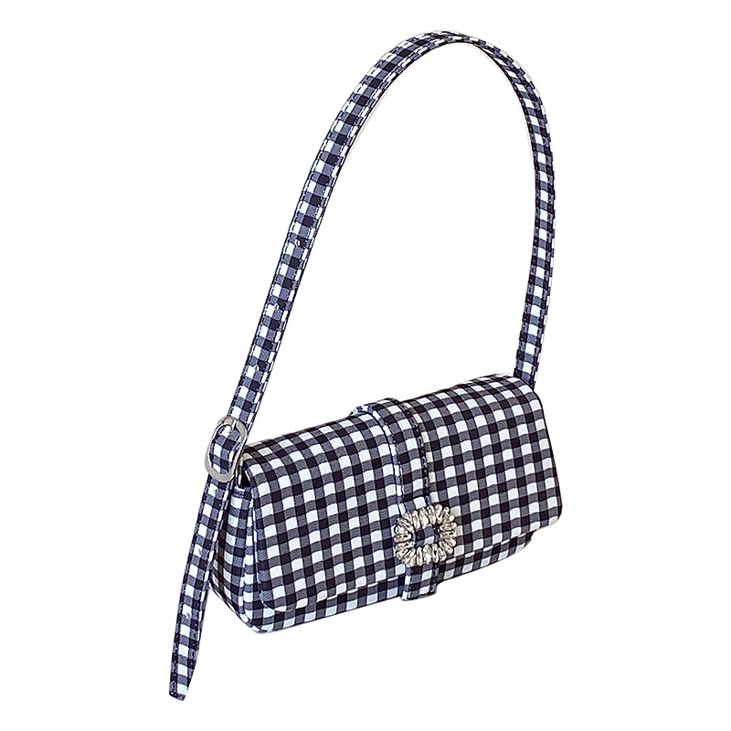 Túi Đeo Vai Đựng Điện Thoại Họa Tiết Sọc Caro Thiết Kế Mới Cao Cấp Thời Trang Cho Nữ