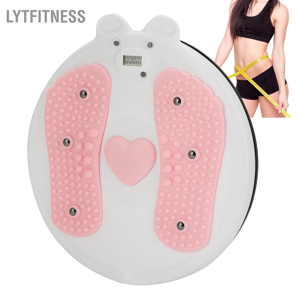 LYTFitness Đĩa xoay eo Bảng máy đĩa cho bài tập tạo dáng cơ thể 6 nam châm