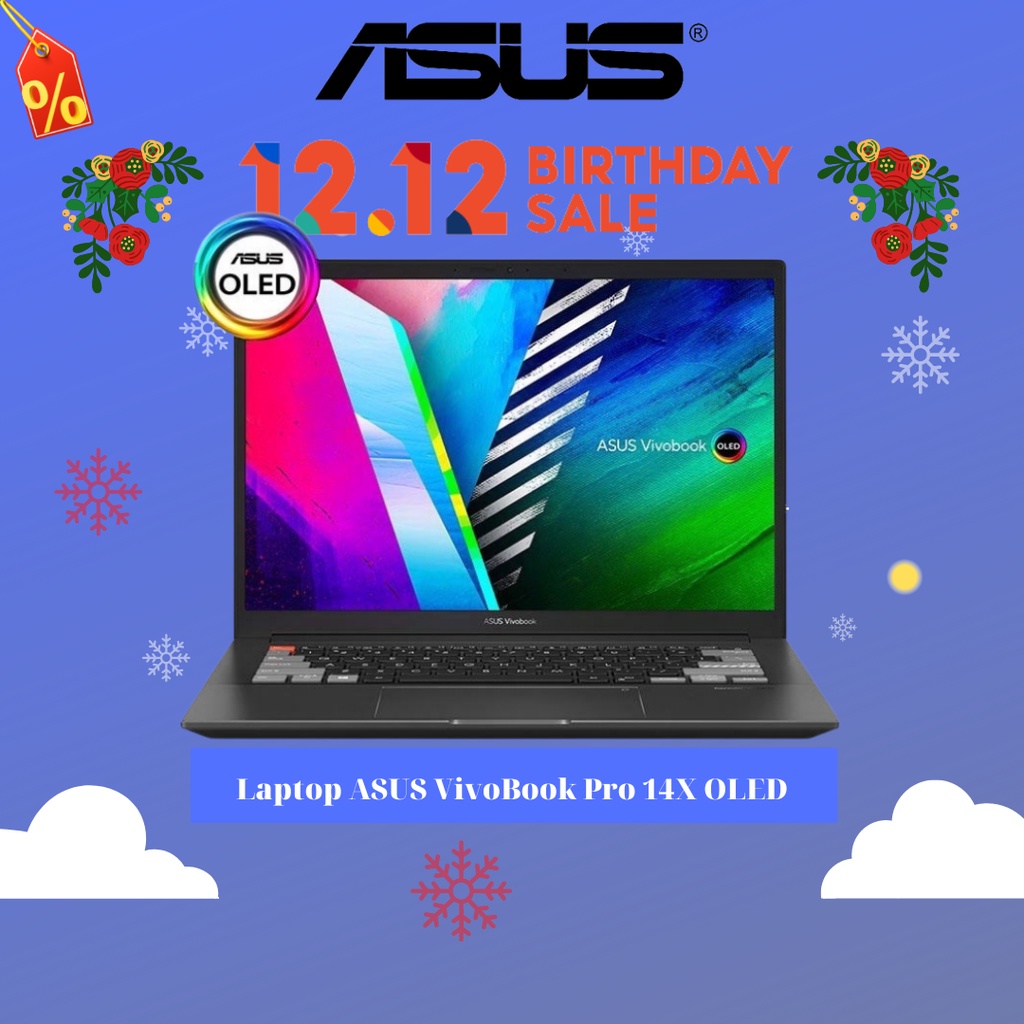 [MÃ ELBAU4 GIẢM 4%] Laptop ASUS VivoBook Pro 14X OLED R5-5600H | 16GB | 512GB |RTX™ 3050 4GB | 14' OLED 2.8K