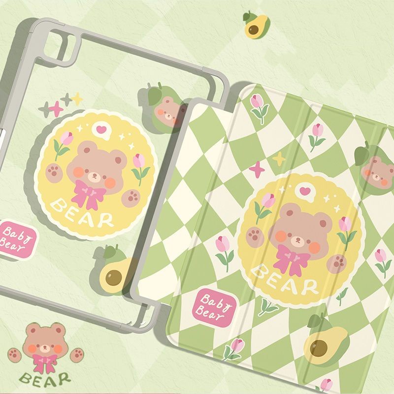 Ốp Máy Tính Bảng Bằng Acrylic Hình Động Vật Cho iPad Pro 12.9 Air5 Gen9 gen10 Air1 / 2 9.7 Mini 4 5 Pro12.9 Pro11 air4 5 10.9