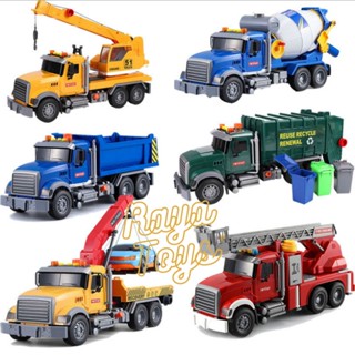 Xe ô tô đồ chơi trẻ em cỡ lớn cho bé trai mô hình cứu hỏa, cần cẩu, trộn bê tông, chở rác, cứu hộ, quà tặng sinh nhật