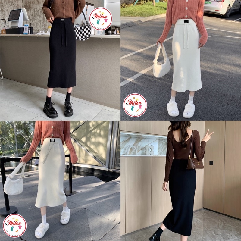 Chân váy len dệt tăm các kiểu hot hit hàng loại 1