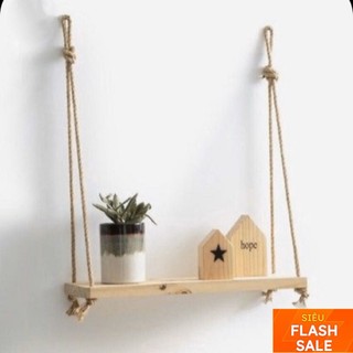 Kệ Treo Tường Bằng Dây Thừng 👉HOT SALE🌵 Trang Trí Phòng Ngủ, Phòng Khách, Văn Phòng