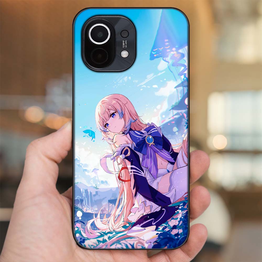 Ốp lưng Xiaomi Mi 11 viền đen in hình Sangonomiya Kokomi Genshin Impact