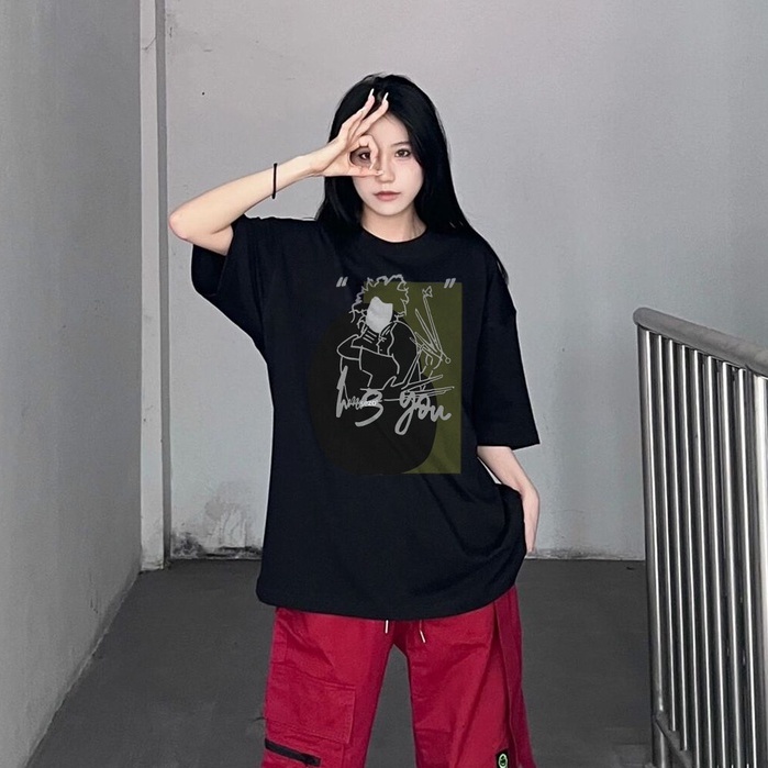 Áo Thun Tay Ngắn Cổ Tròn Dáng Rộng Vải Cotton In Họa Tiết Thời Trang Cho Nữ