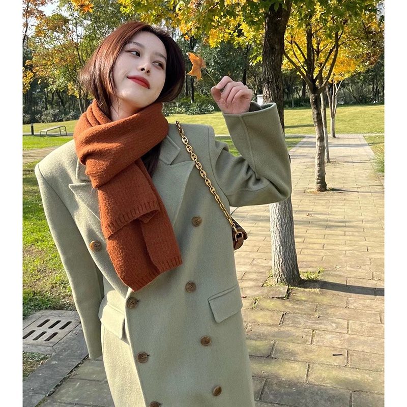 (Hàng Đẹp CC)Ảnh thật 5 hình cuối-HC241.Áo khoác dạ cashmer dáng dài thời trang thu đông Hàn Quốc(3 mẫu)