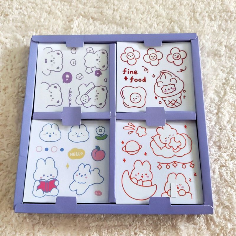 1000 tấm sticker hoạt hình siêu dễ thương chống thấm trang trí phòng, bàn làm việc