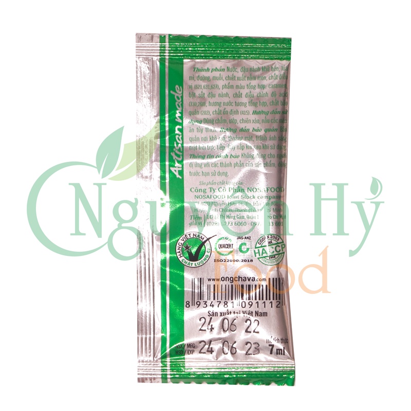 Bịch Nước Tương 808 Ông Chà Và (120 gói/hộp)