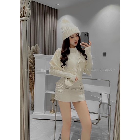 Áo Len 3 Chi Tiết Siêu Hot kèm mũ và găng tay