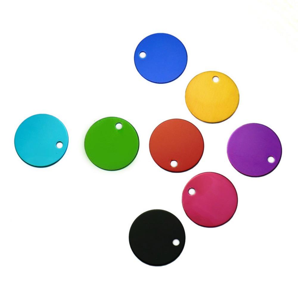 [COD] Vòng cổ Mặt Thẻ Số Điện Thoại Tròn Rỗng Cho Thú Cưng