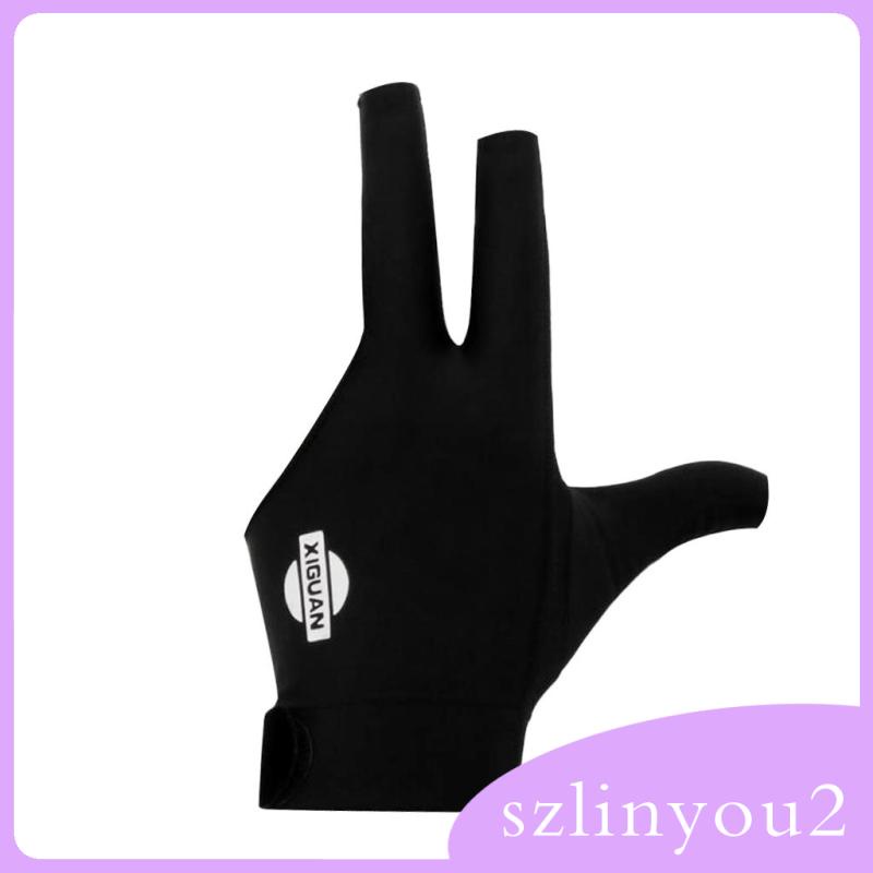 Set 2 Găng Tay Trái / Phải Chơi Bida 3 Ngón szlinyou2 Thấm Hút Mồ Hôi