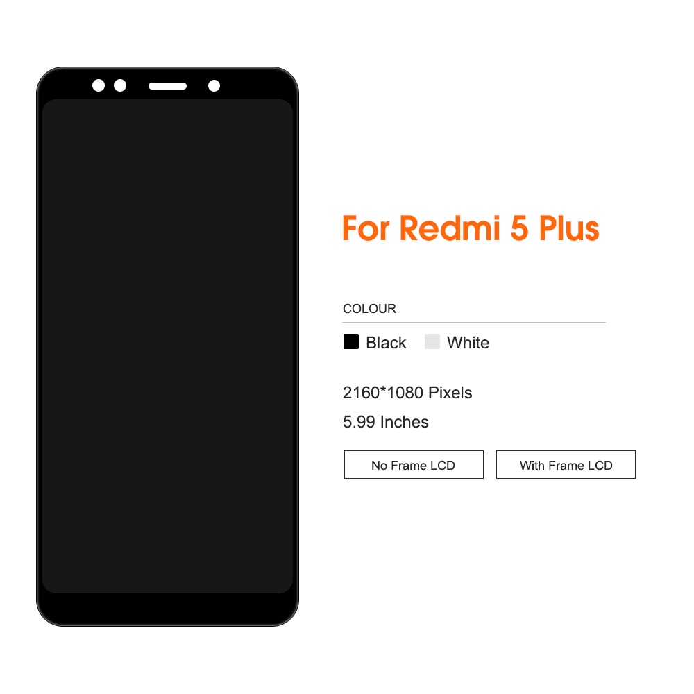 Màn Hình Cho Xiaomi Redmi 5 / 5 Plus Màn Hình Hiển Thị LCD Bộ Số Hóa Cảm Ứng Thay Thế
