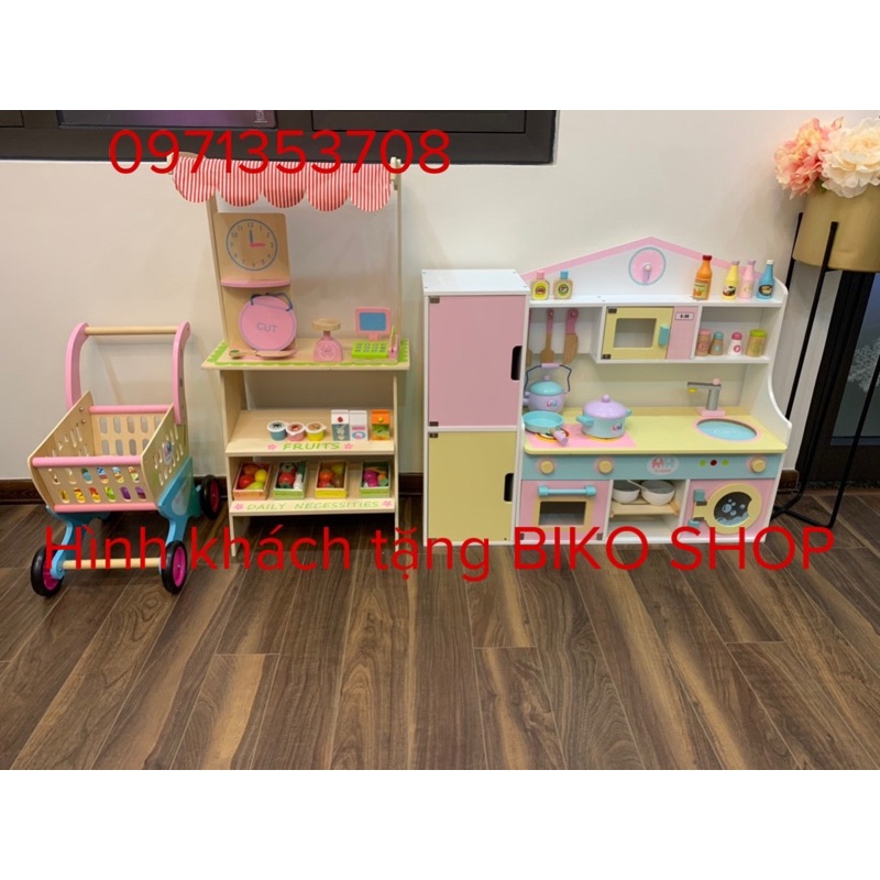Đồ chơi nhà  bằng gỗ cho bé 2 cách lắp