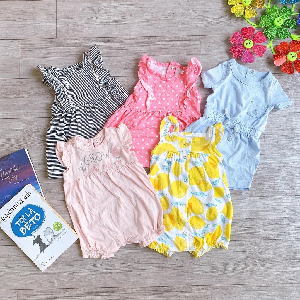 Body Romper Đùi Xuất Dư Loại B Hàng Tồn Lô/Lỗi Nhẹ Cho Bé 3-14kg - Giao Ngẫu Nhiên