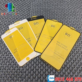 Kính cường lực iPhone (TẤT CẢ CÁC DÒNG) - Dán màn hình iPhone full mặt - 9D [MUA 5 SP - FREE SHIP]