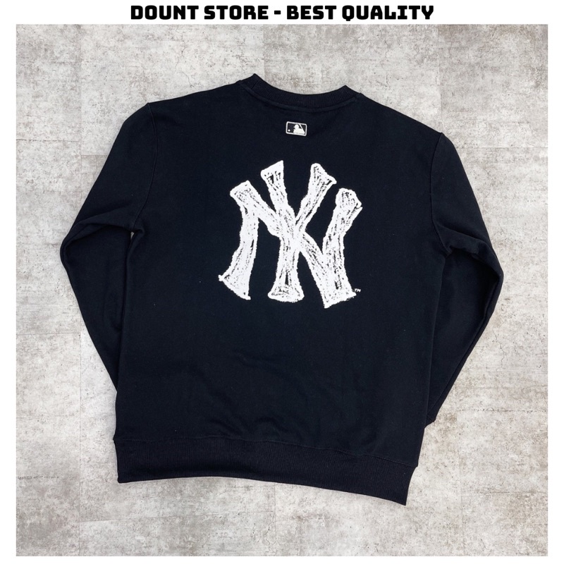 Áo Sweater MLB in Logo vải nỉ cao cấp Áo Swt NY in hình mới nhất