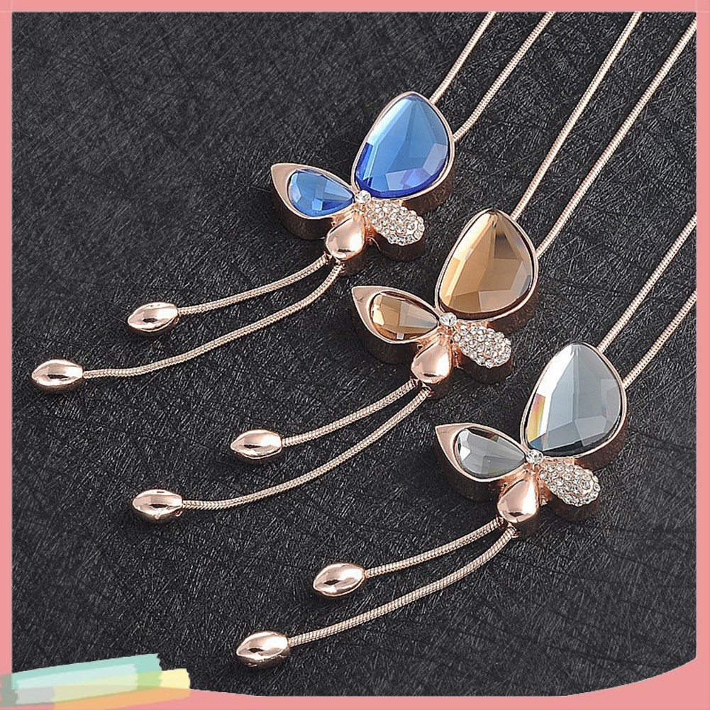 Vòng Cổ Mặt Bướm Đính Đá Thời Trang