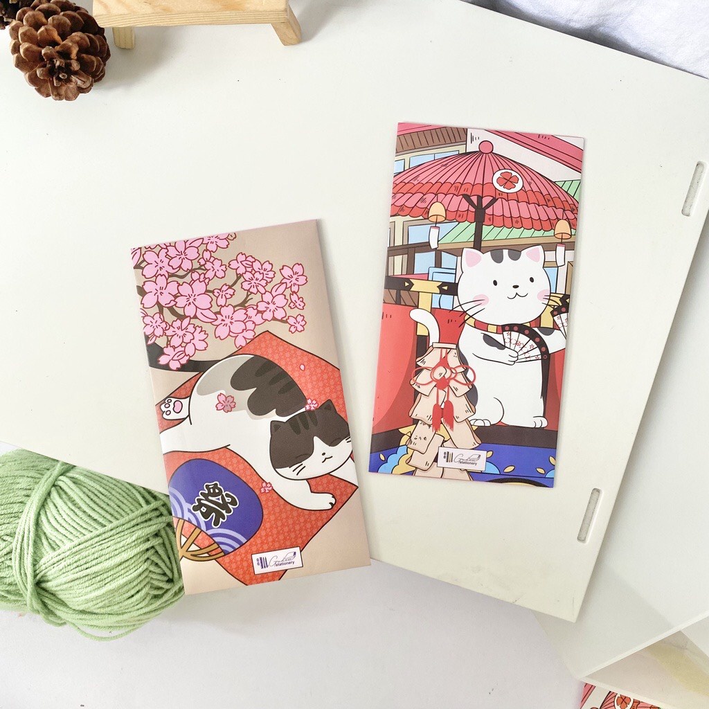 BAO LÌ XÌ 2024 MÈO NHẬT BẢN (TẶNG KÈM POSTCARD)