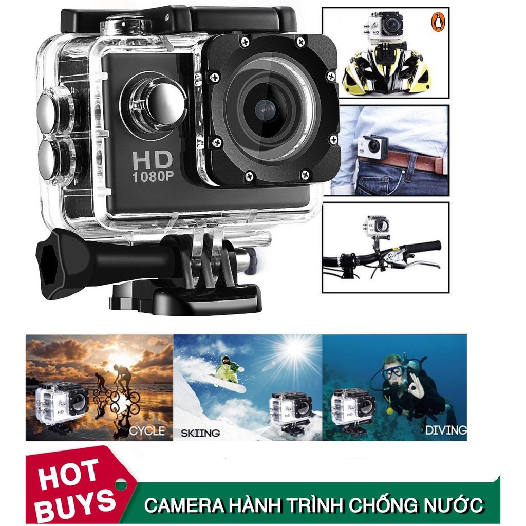 Camera đi phượt chống nước - Camera hành trình 4K Sports ULTRA HD DV 1080P Ghi hình cực nét， kết nối wifi -17.kerhy | BigBuy360 - bigbuy360.vn