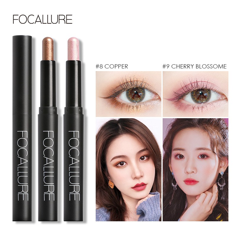 [Dạng Bút] Phấn mắt FOCALLURE nhung mịn - 12 màu tùy chọn