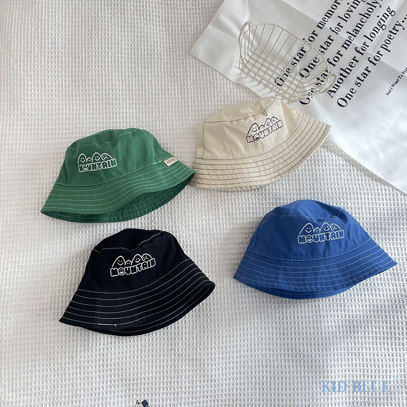 Mũ Tai Bèo Họa Tiết Thêu Phong Cách Unisex Cho Các Bé