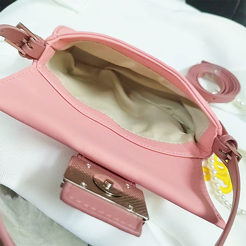 Mischa Túi Đeo Chéo Vai Bằng Da PU Màu Trơn Dễ Phối Đồ Thời Trang