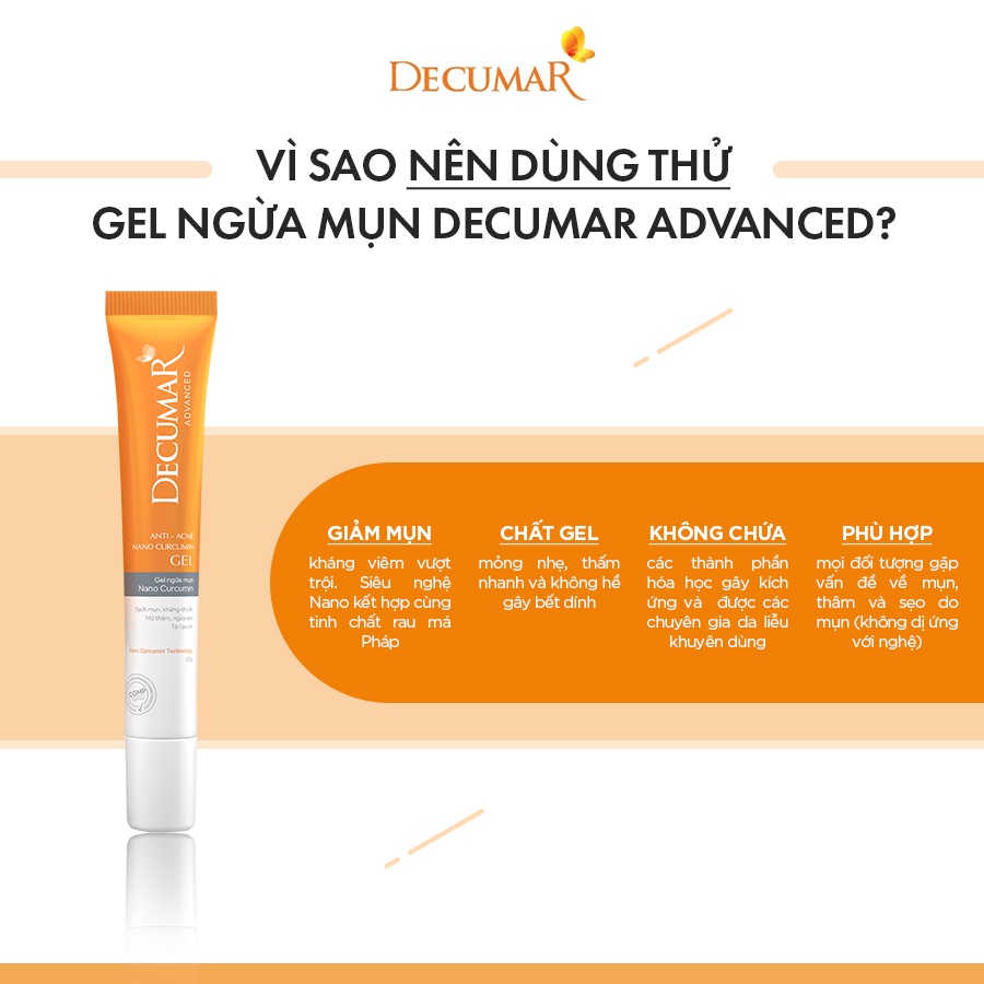 Gel ngừa mụn Nano Decumar Advanced 20g - AJA'S SKINLAB