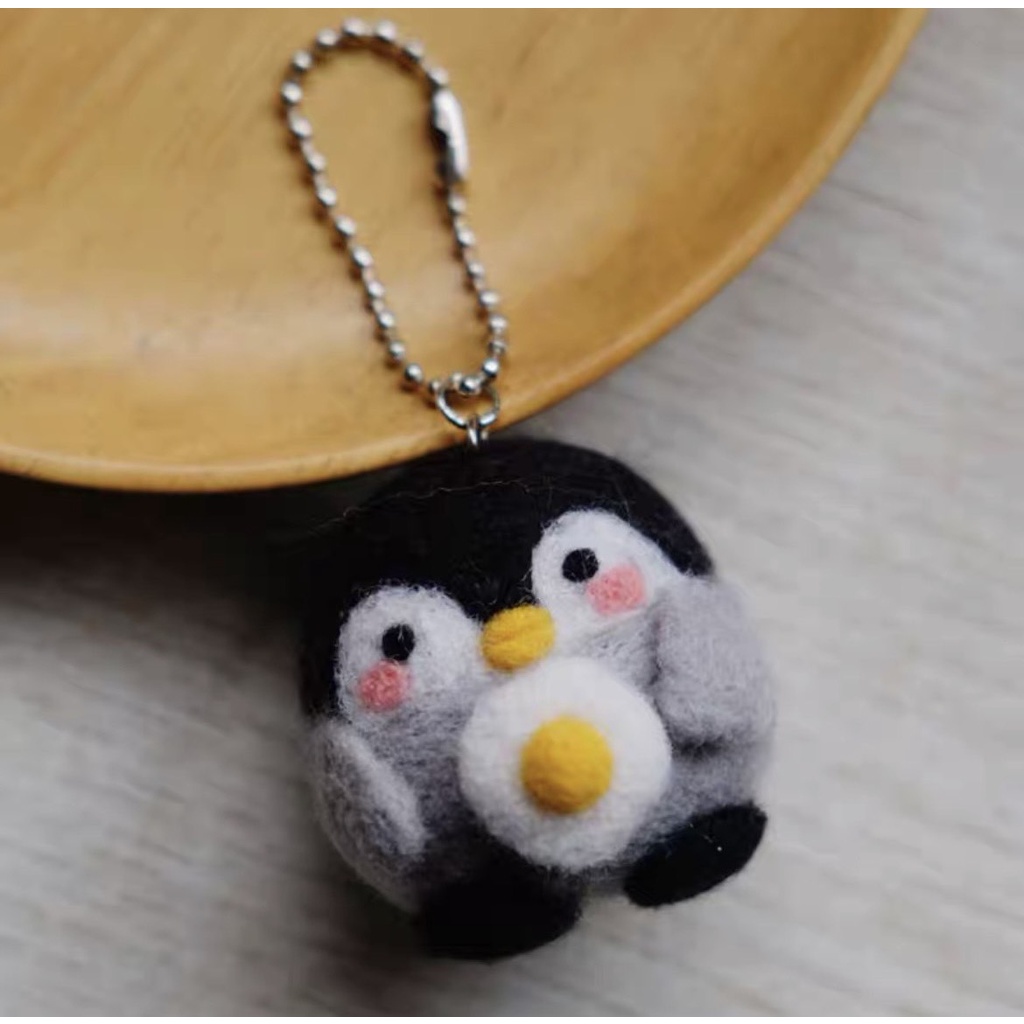Bộ len chọc Hộp Cơm Chim Cánh Cụt dành cho người bắt đầu có hướng dẫn - Needle Felting Hamster