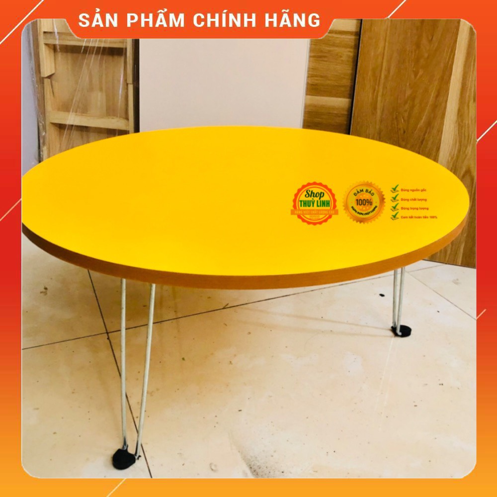 Bàn tròn gấp gọn gỗ mdf kích thước 60x60x28 nhiều màu đẹp havaco GG01 | BigBuy360 - bigbuy360.vn