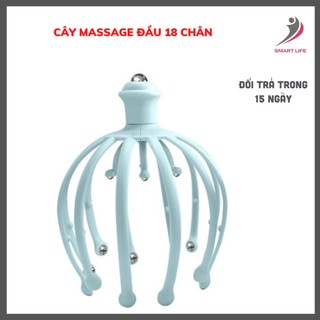 Cây massage đầu thông minh hình bạch tuộc, massage đầu chăm sóc sức khỏe tiện lợi - Cây gãi đầu bạch tuộc 18 chân