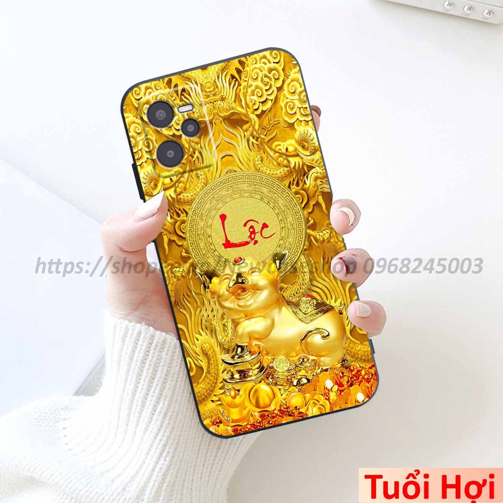 Ốp Oppo Realme C33 / C35 / C55 in hình 12 Con Giáp Tài Lộc 3D