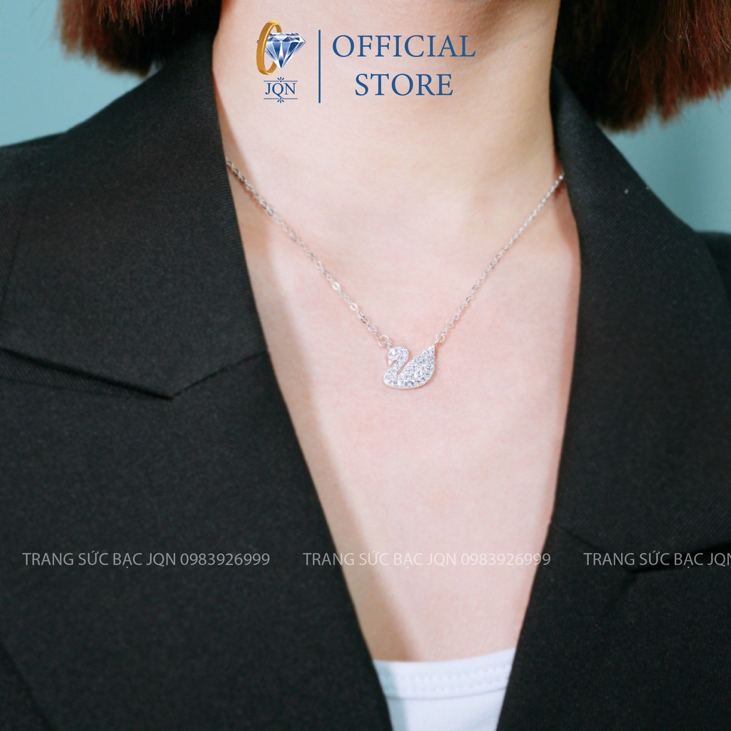 Dây chuyền thiên nga bạc tượng trưng tình yêu vĩnh cửu/ Trang sức bạc JQN
