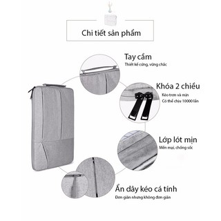 Túi chống sốc Laptop 15 inch nhiều ngăn có quai cầm KAYOND
