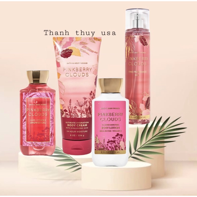 Combo Sản Phẩm Sữa Tắm - Lotion - Xịt Thơm Toàn Thân Bath & Body Works