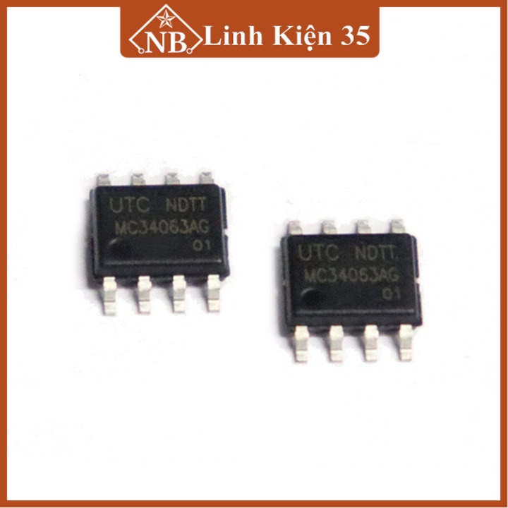MC34063 36V/1.5A DIP-8, chuyên dùng cho các mạch nguồn xung