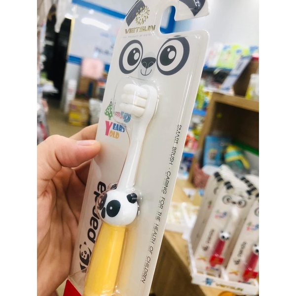 Bàn chải đánh răng Tập đánh 10.000 sợi lông tơ Siêu mềm trẻ em cao cấp XPANDA VietSun 0-6t bảo về nướu