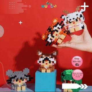 Đồ Chơi Lắp Ráp 12 Con Giáp Mini 3D, Bộ Lắp Ráp 12 Con Giáp