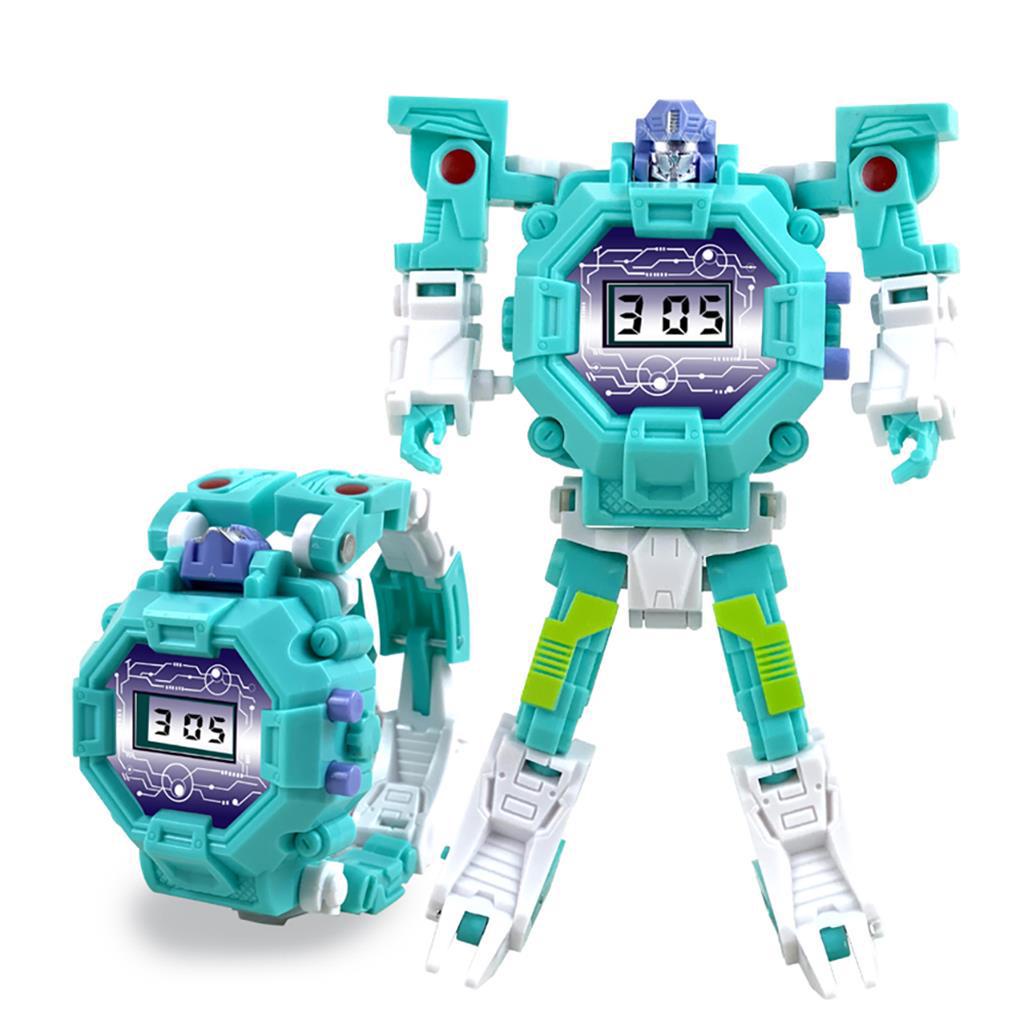 Đồng Hồ Đeo Tay Điện Tử Hình Robot Transformers Dễ Thương Cho Bé
