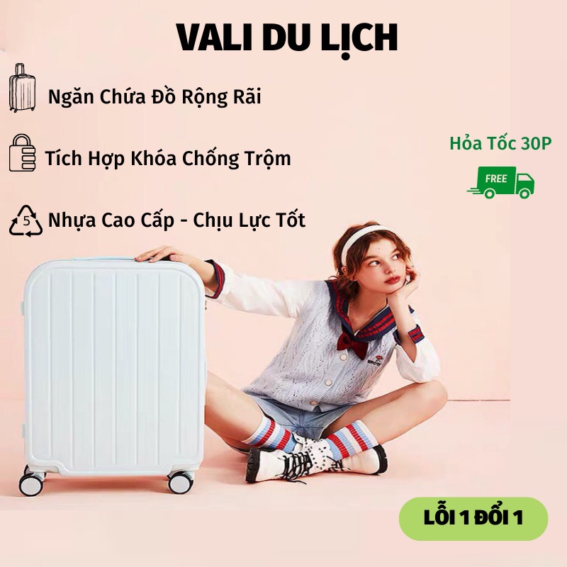 Vali Du Lịch Vali Kéo Du Lịch Thời Trang Chống Va Đập Không Gian Chứa Đồ Rộng Rãi Gia Dụng Thông Minh ASAKI