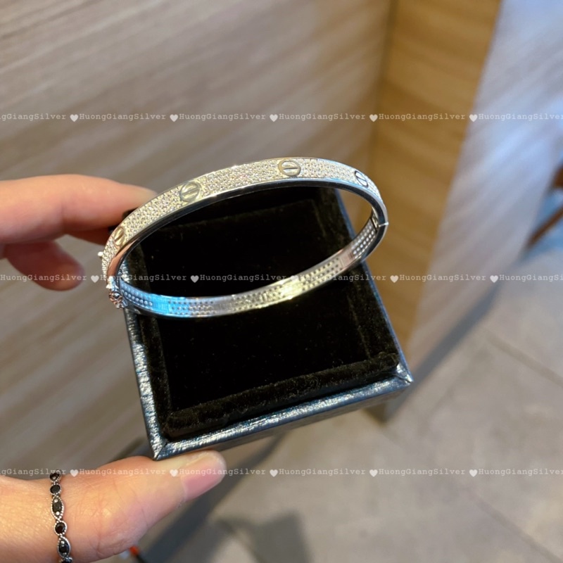 Vòng tay cartie full đá Bạc s925 - HuongGiangSilver