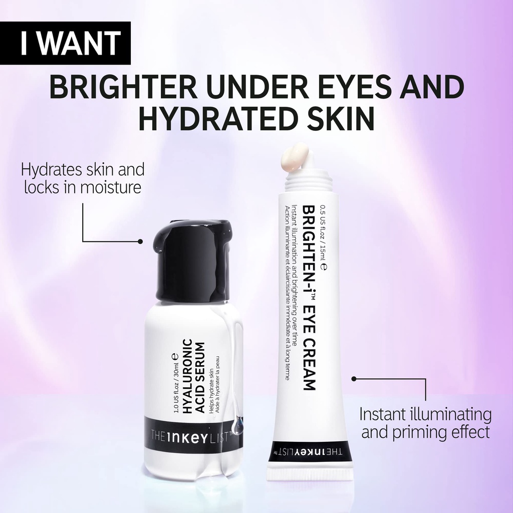 Kem dưỡng mắt The INKEY List Brighten-i Retinol Caffein Eye Cream 15ml (Bill Anh)