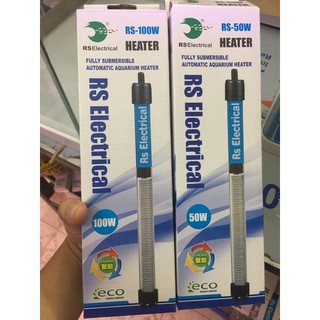 Máy sưởi bể cá RS thuỷ tinh từ 50w-300w - thanh sưởi làm ấm nước bể cá