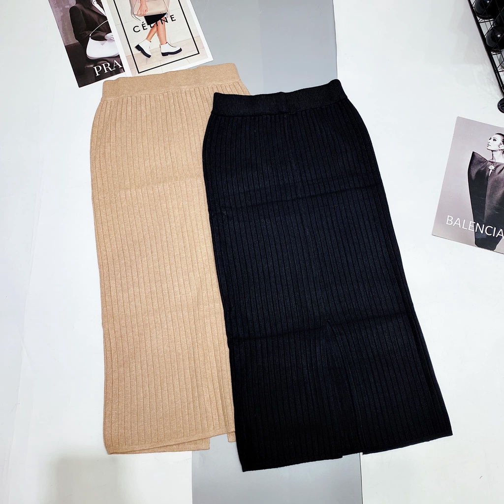 Chân váy len đũa 2 màu hot hit