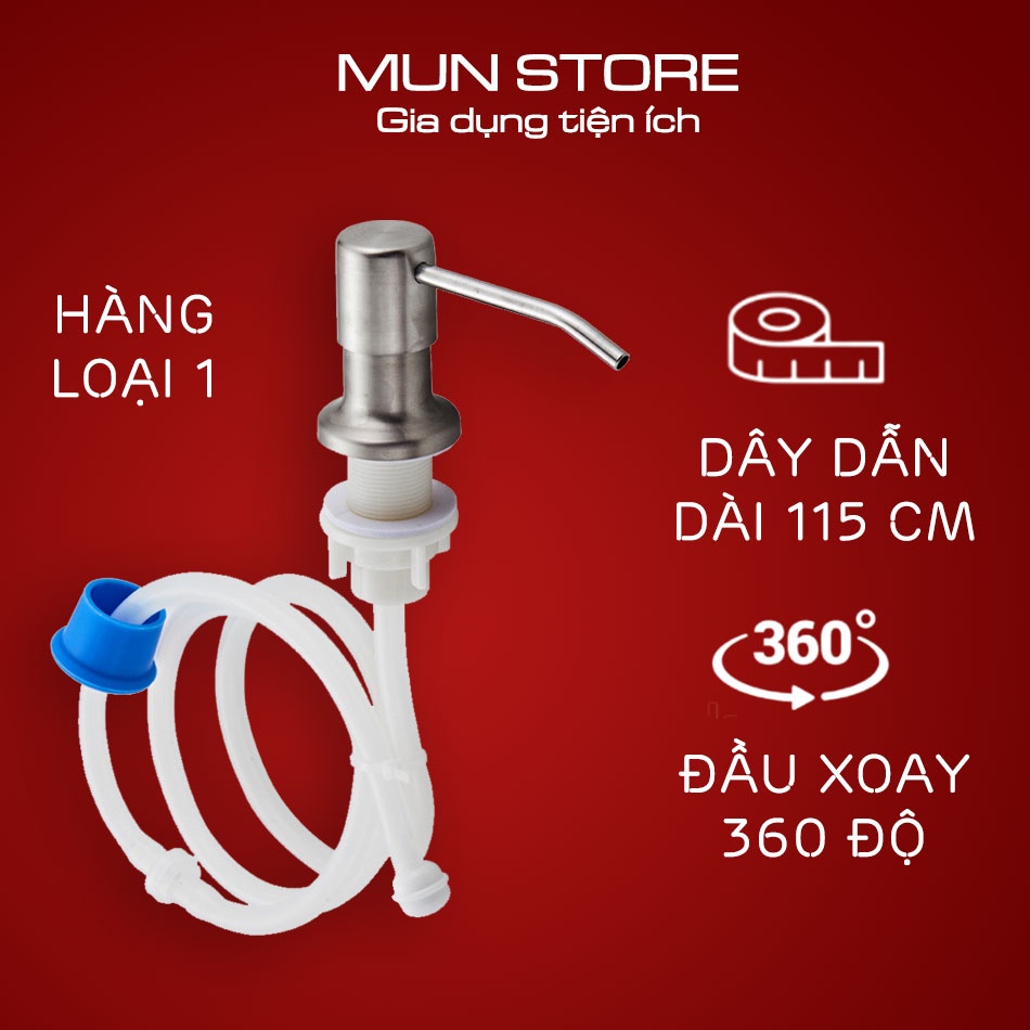 Vòi dẫn nước rửa chén inox 304 gắn bồn rửa bát