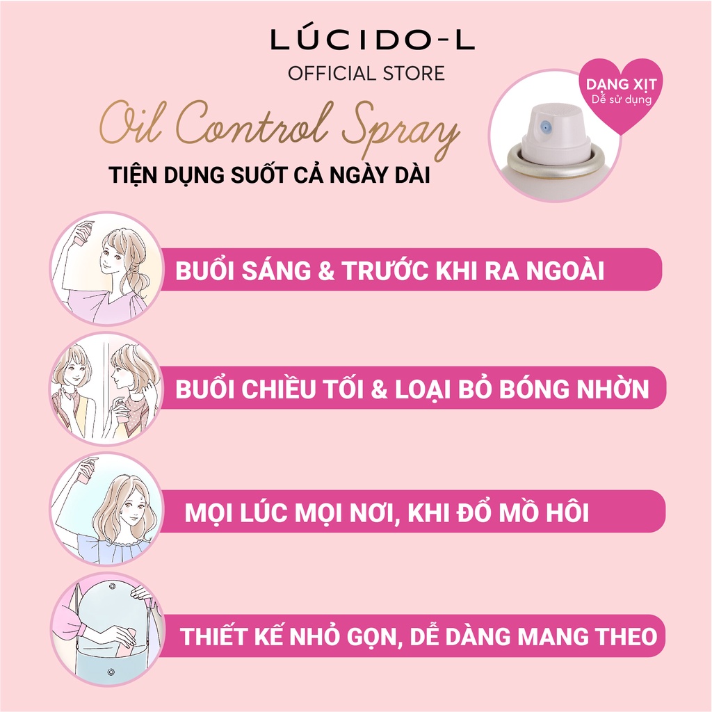 Xịt Chống Bết Tóc Lucido-L Oil Control Spray 70g