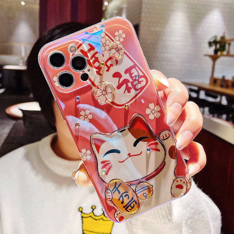 Ốp Điện Thoại Mềm In Hình Cô Gái Phong Cách Năm Mới Cho iPhone 11 13ProMax 13 11ProMax 12ProMax 12 XR XS X 14 14Pro 14ProMax