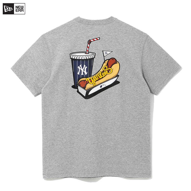 Áo Thun Tay Ngắn New Era X MLB NY Back Hot Dog Size S-5XL