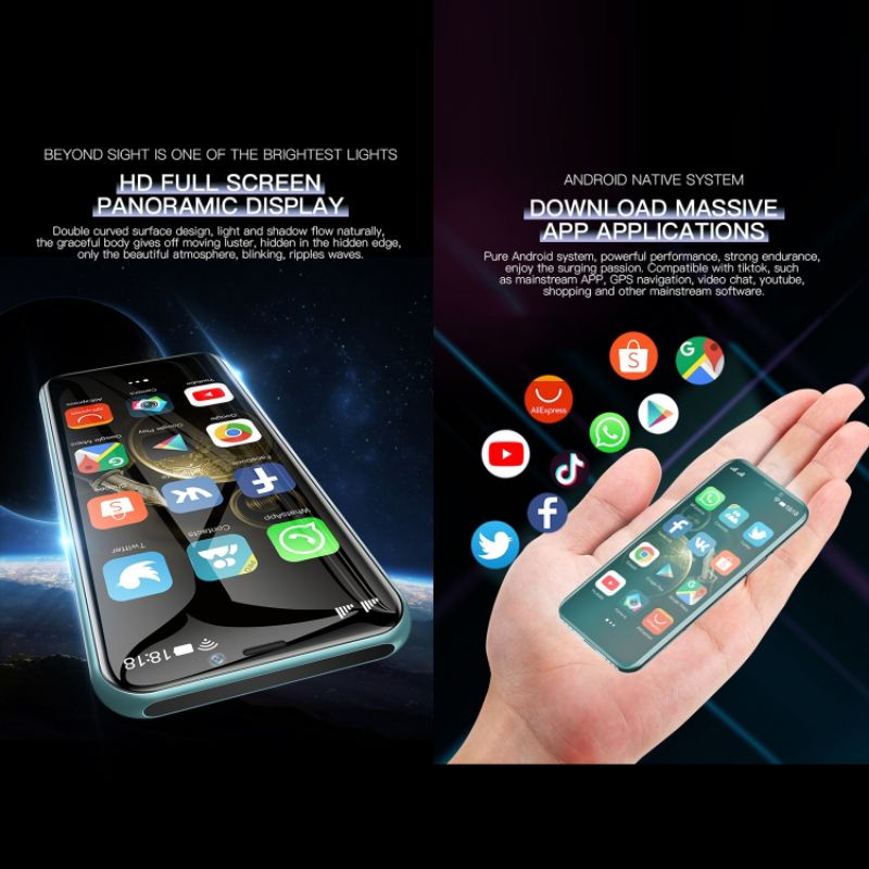 SOYES S10H, 3GB + 64GB Nhận dạng khuôn mặt, 3,46 inch Android 9.0 MTK6739CW Lõi tứ lên đến 1,28GHz, Hai SIM,Mạng: 4G