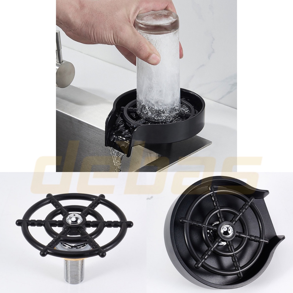 Vòi Rửa Cốc Tự Động, Bộ Rửa Cốc Chén Thông minh lắp chậu rửa bát Debas