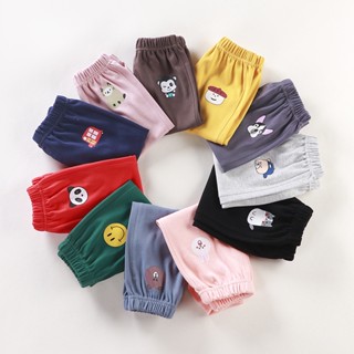 [Ml] 73-110cm Phong Cách Mới Bé Trai Quần Thể Thao Nữ Bé Xuân Thu Quần Lót Lông Cừu Cho Bé Quần Trẻ Em